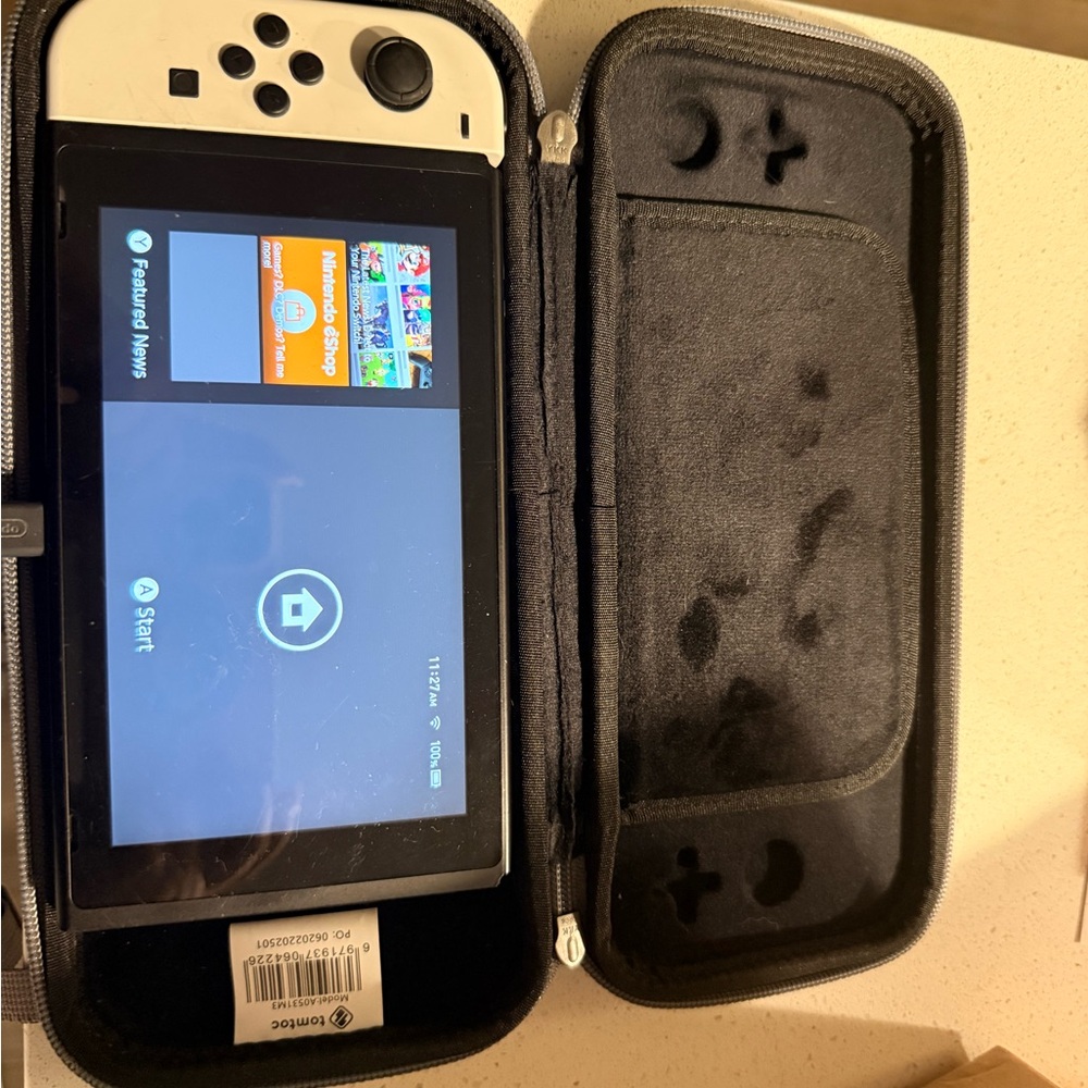 Nintendo Switch with Black and White Joy-Con